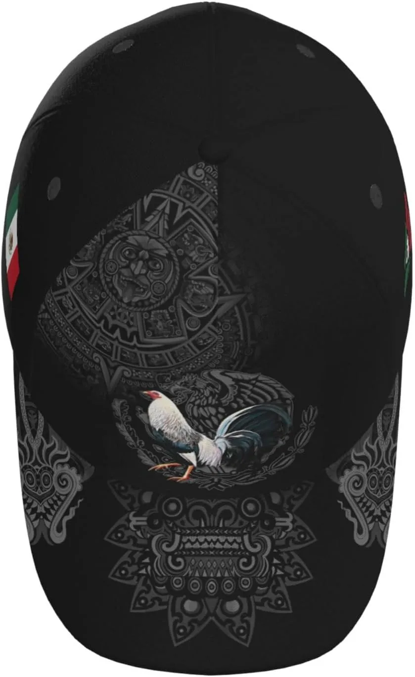 Mexican Eagle Baseball Cap Unisex Mexican Flag Hat Patriotic Baseball Cap Novelty Mexico Hat for Men and Women