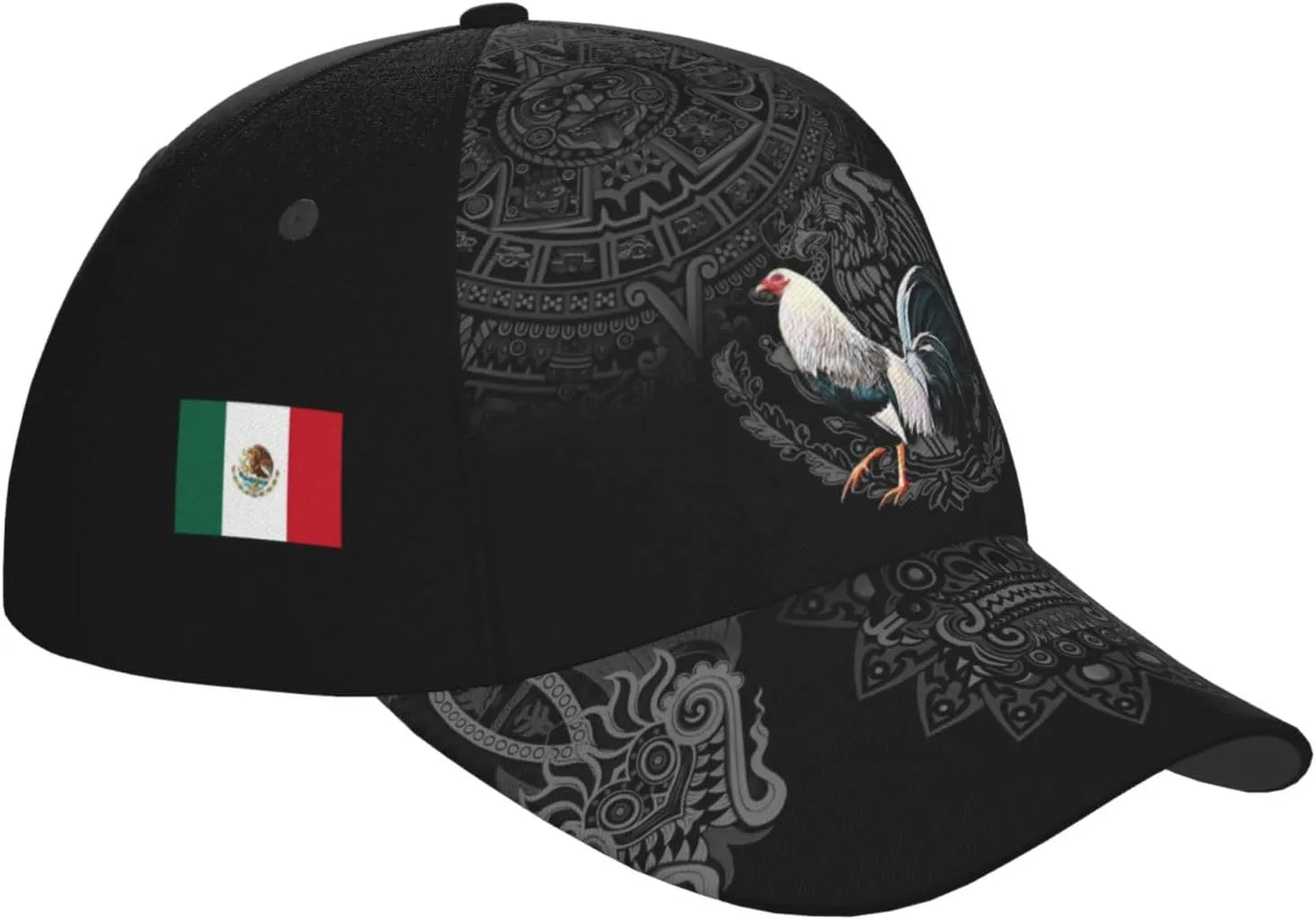 Mexican Eagle Baseball Cap Unisex Mexican Flag Hat Patriotic Baseball Cap Novelty Mexico Hat for Men and Women