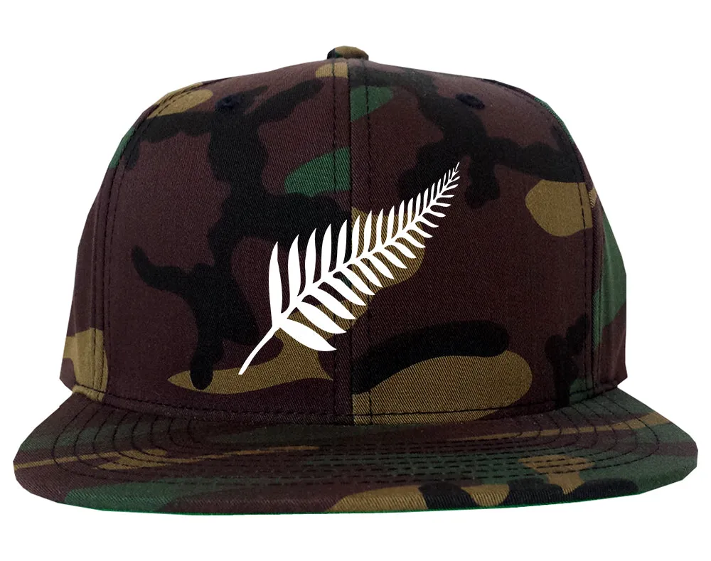 New Zealand Pride Silver Fern Rugby Chest Mens Snapback Hat