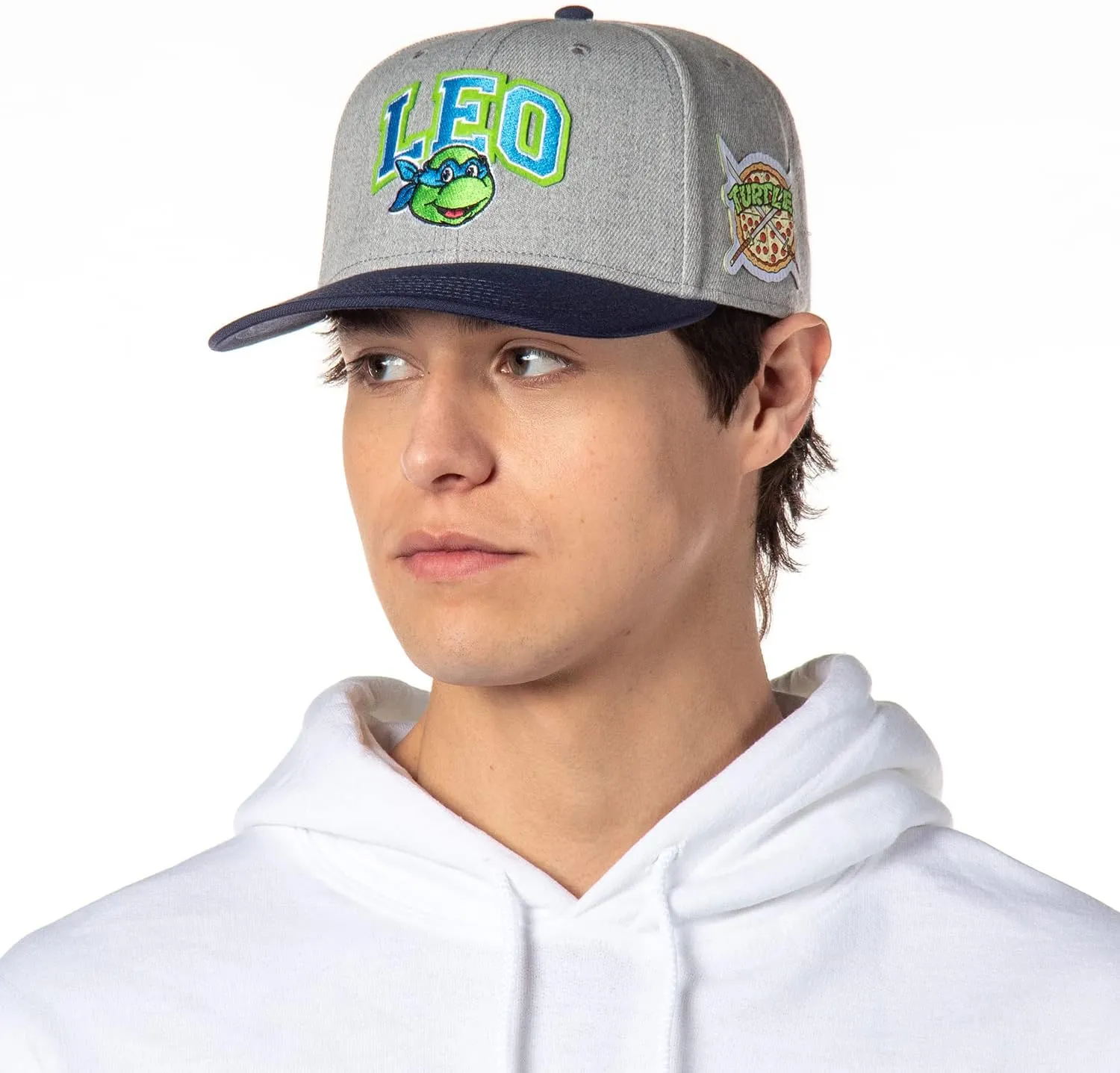 Nickelodeon Mens' Teenage Mutant Ninja Turtles Embroidered Classic Precurve Snapback Hat