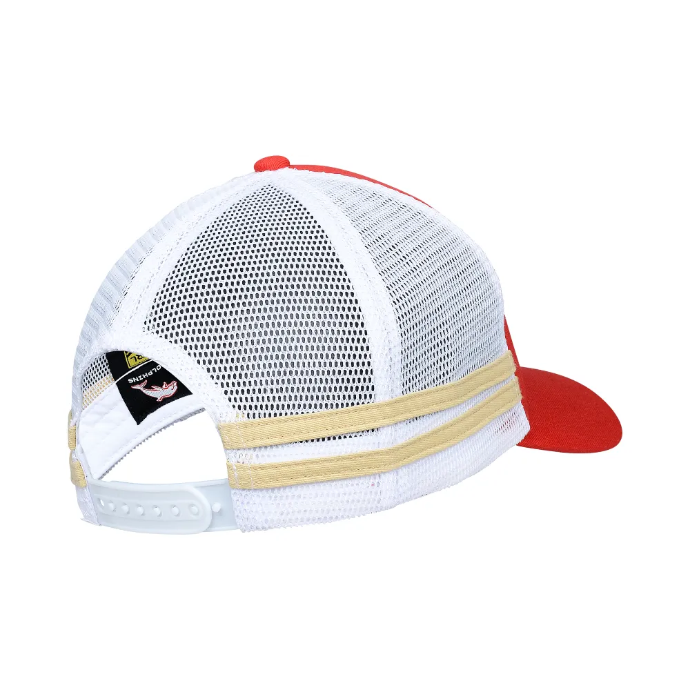 NRL Stripe Trucker Cap - Dolphins - Hat - Adult - One Size