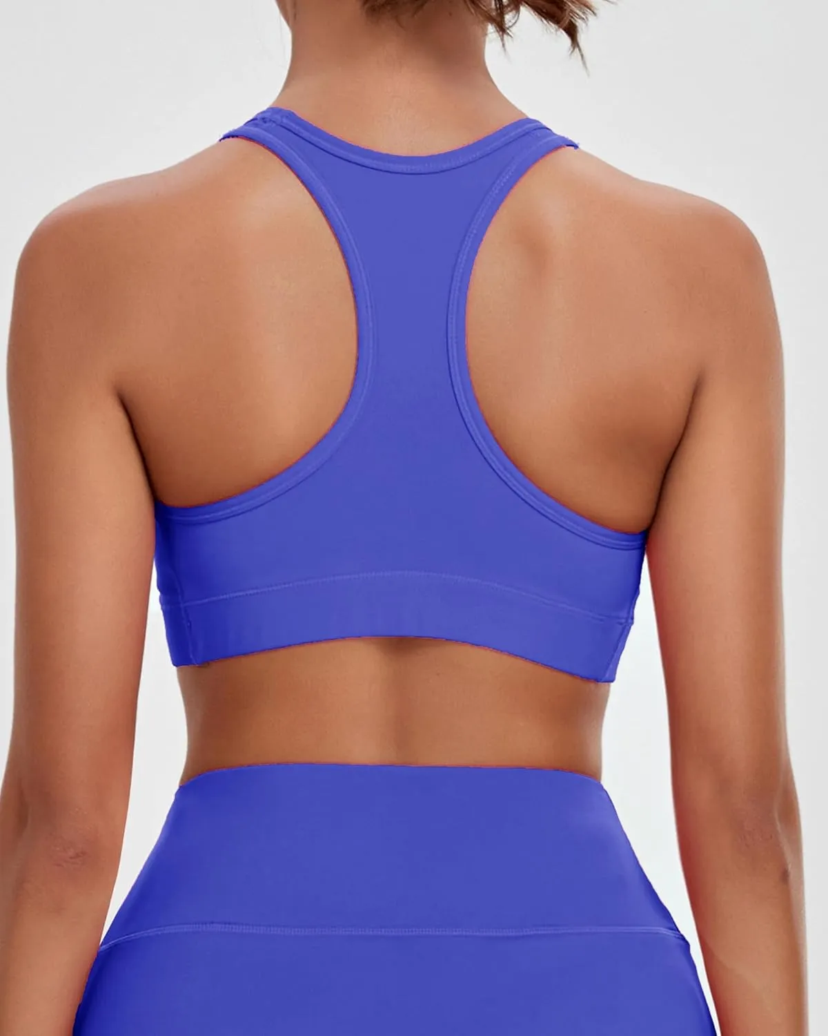 Oalka Women's Racerback Sports Fitness Support Workout Running Bras