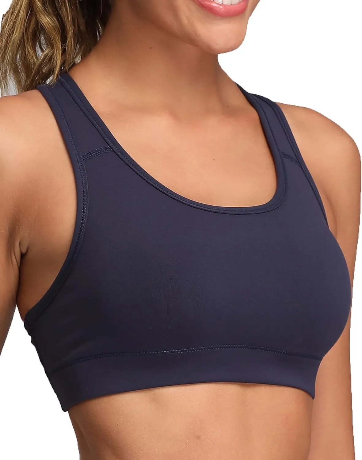 Oalka Women's Racerback Sports Fitness Support Workout Running Bras
