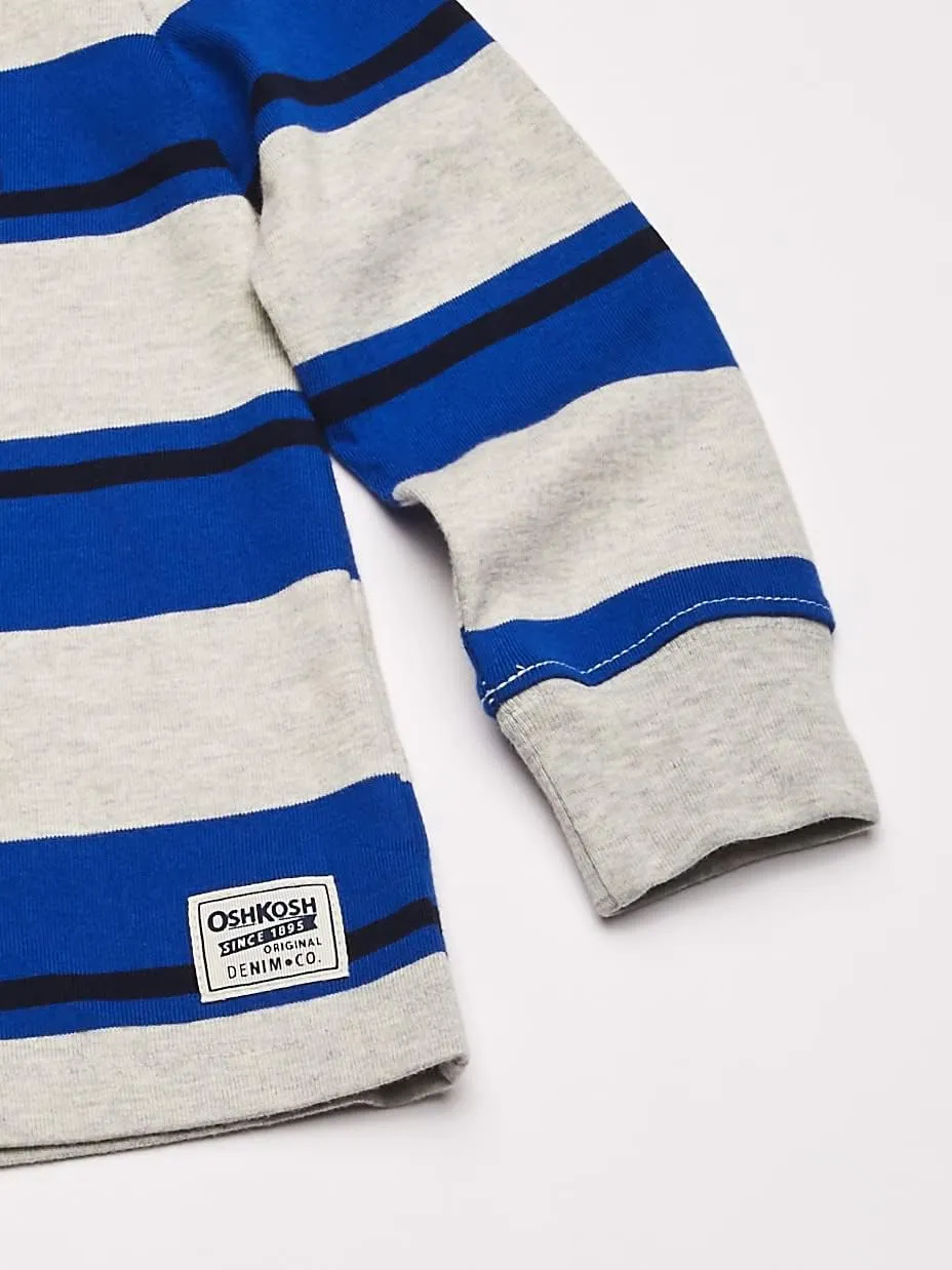 OshKosh B'Gosh Boys' Little Hooded Rugby Top