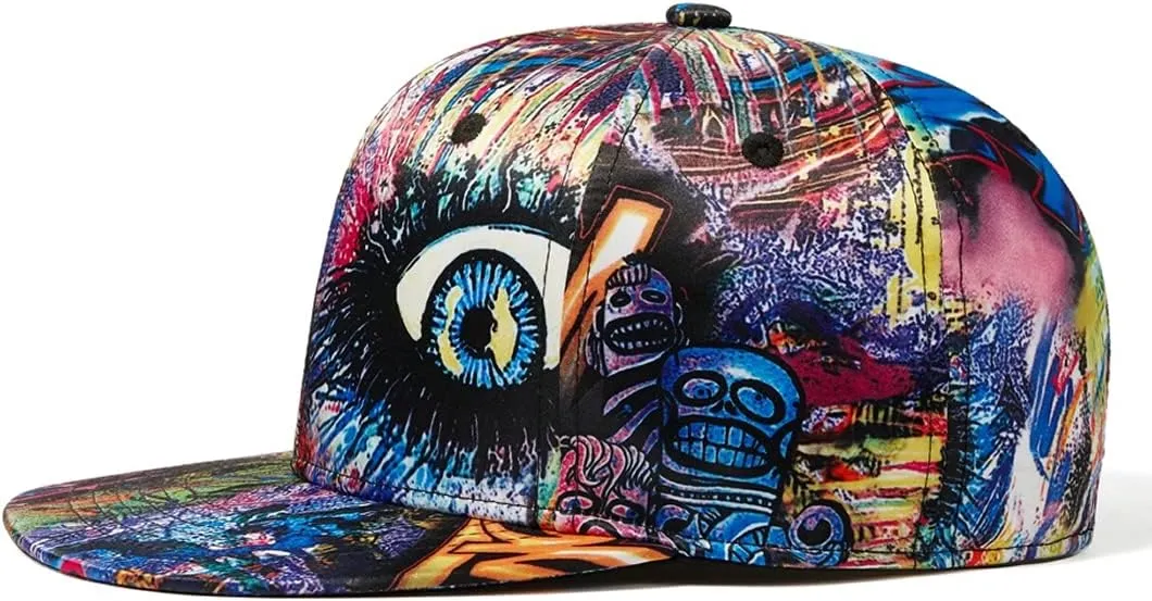 Quanhaigou Unisex Baseball Cap,Unisex Snapback Hip Hop Hats Cool Adjustable Dad Hat for Men Women Teens