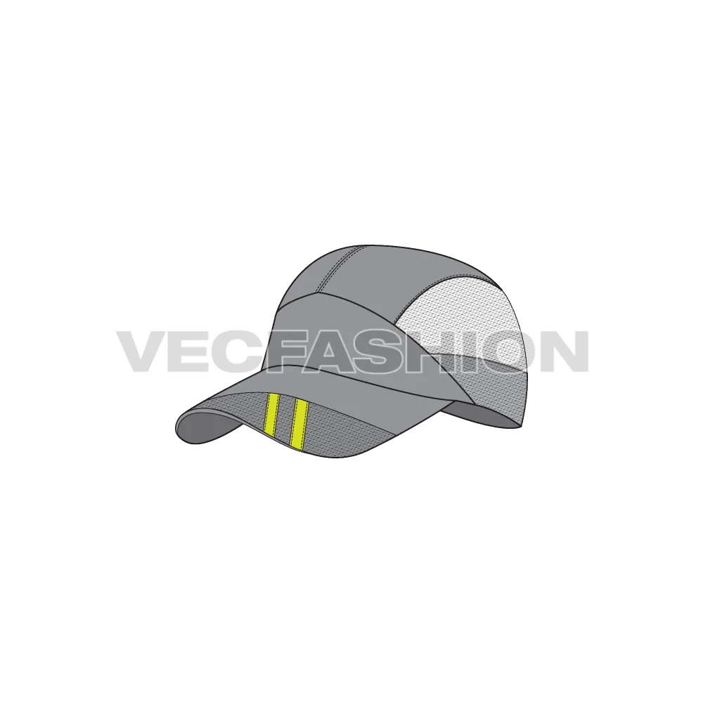 Sport Cap with Mesh Panels