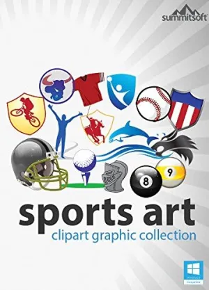 Sports Art ClipArt Graphic Collection for Windows [Download]