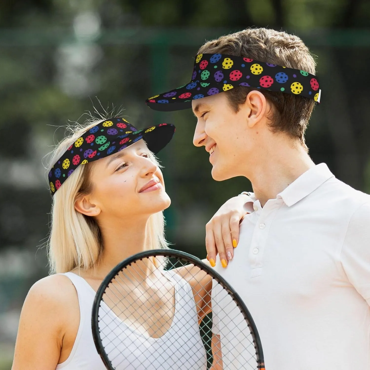 Sports Sun Visor Hats Adjustable Men Women Lightweight Packable Cooling Empty Top Visor Hat for Running, Tennis, Golf