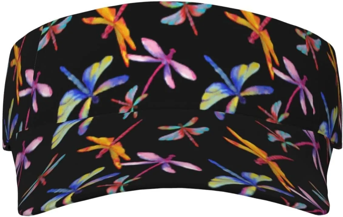 Sports Sun Visor Hats Adjustable Men Women Lightweight Packable Cooling Empty Top Visor Hat for Running, Tennis, Golf