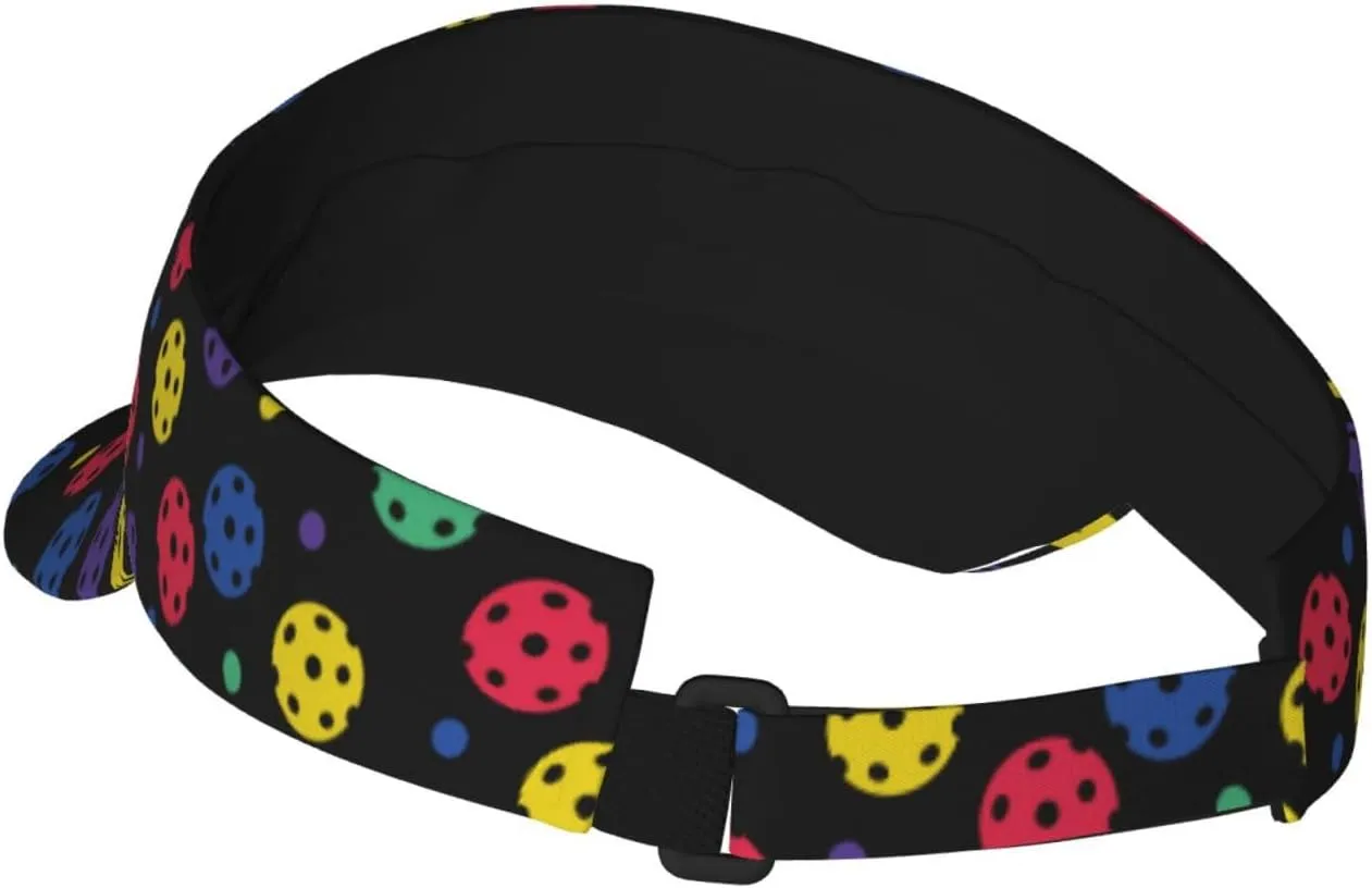 Sports Sun Visor Hats Adjustable Men Women Lightweight Packable Cooling Empty Top Visor Hat for Running, Tennis, Golf