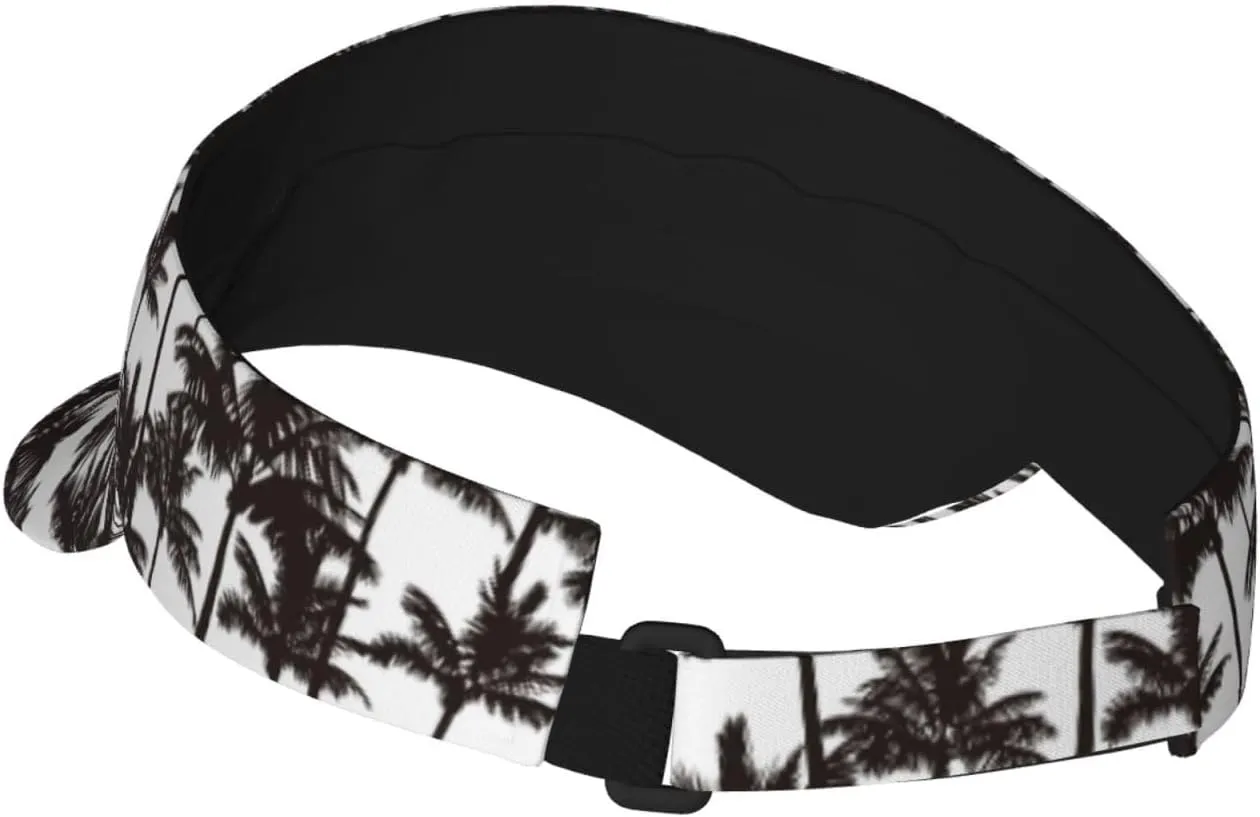 Sports Sun Visor Hats Adjustable Men Women Lightweight Packable Cooling Empty Top Visor Hat for Running, Tennis, Golf