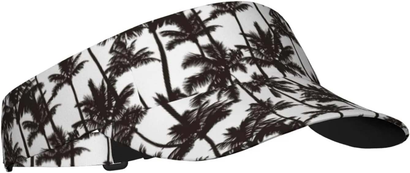 Sports Sun Visor Hats Adjustable Men Women Lightweight Packable Cooling Empty Top Visor Hat for Running, Tennis, Golf