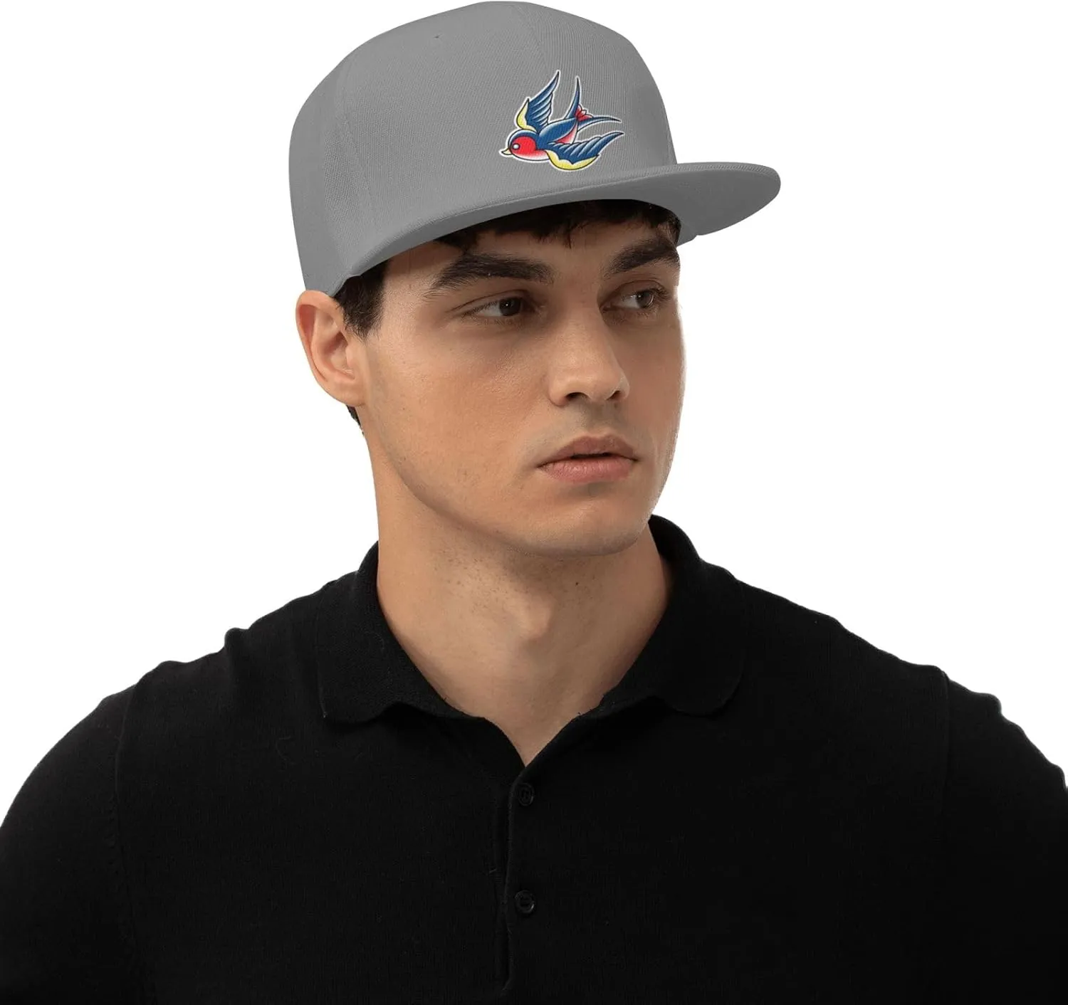 Swallow Trucker Hat for Men Snapback Hats Baseball Cap Flat Brim Hats
