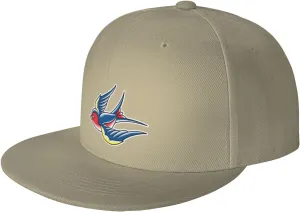 Swallow Trucker Hat for Men Snapback Hats Baseball Cap Flat Brim Hats