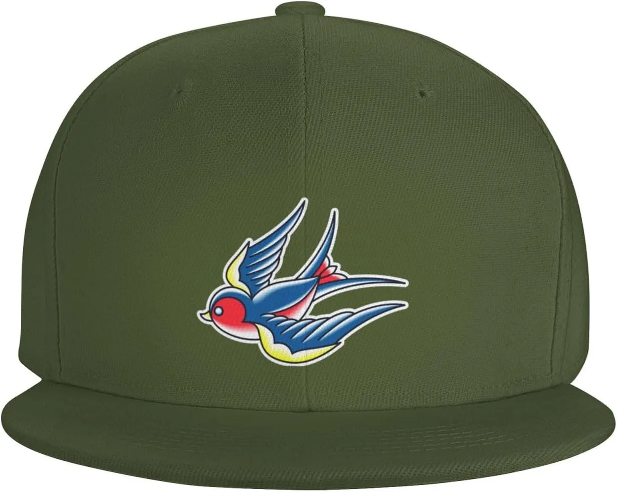 Swallow Trucker Hat for Men Snapback Hats Baseball Cap Flat Brim Hats
