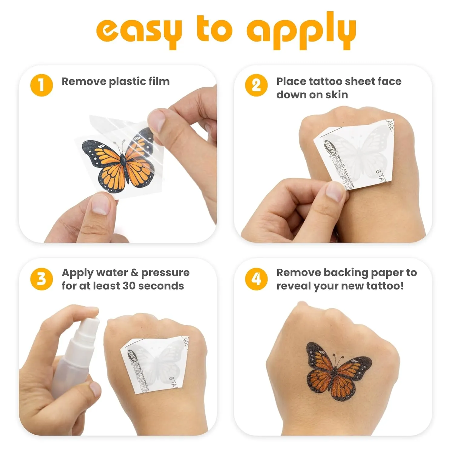 Transformers Temporary Tattoos for Kids (50 pack). Made in the USA w Certified Safe Ink. Birthday Party Supplies and Party Favors Kit. Bulk Temporary Tattoos Stickers Set for Girls and Boys.
