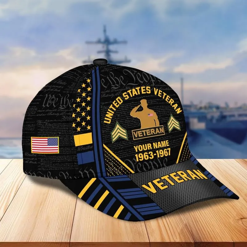 Veteran Hats for Men  Military Veteran Caps, Patriotic Ball Cap, Gift for Veterans Day, Adjustable Design, Tactical Ball Cap