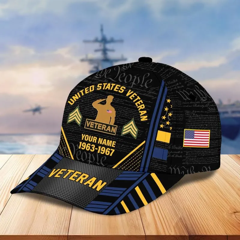 Veteran Hats for Men  Military Veteran Caps, Patriotic Ball Cap, Gift for Veterans Day, Adjustable Design, Tactical Ball Cap
