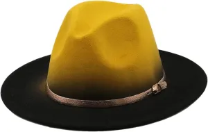 Women Men Winter Woolen Fedoras Top Hat Jazz Caps Round Caps Bowler Hats